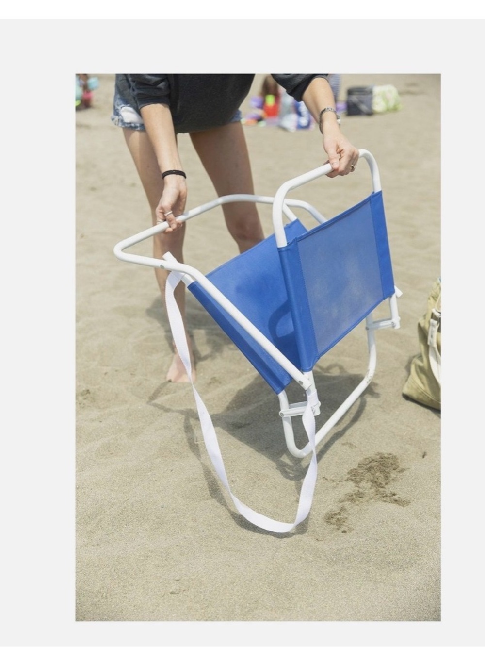 Blue Foldable Beach chairs